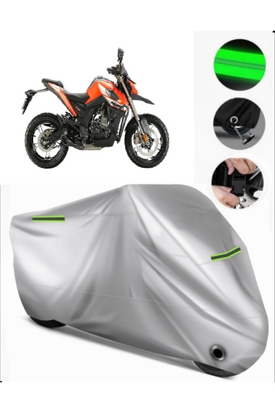 MotoEN Zontes 155 U Compatible Motorcycle Tarpaulin Premium (Lock Compatible)...