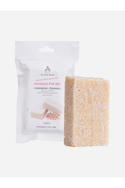 Soap-n-Scent صابون يدوي الصنع من ملح الهيمالايا الوردي بعشب الليمون وإكليل ال...