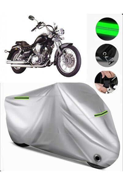 MotoEN Lifan Lf250-B Rear Bag Compatible Premium Motorcycle Tarpaulin (Lock C...