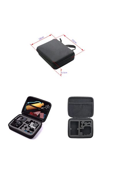 EXSKOF Medium bag Carrying Case Protective Storage Bag For GoPro Hero 13 12 11 10 9 8 7 6 5 4 SJCAM AKASO D