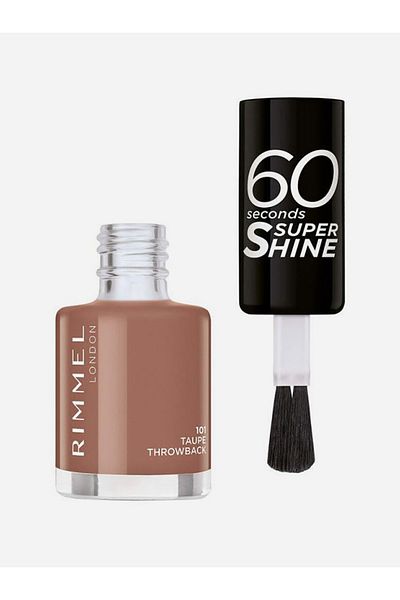 Rimmel London 60 Sec Quick Dry Nude Nail Polish -101 Taupe Throwback