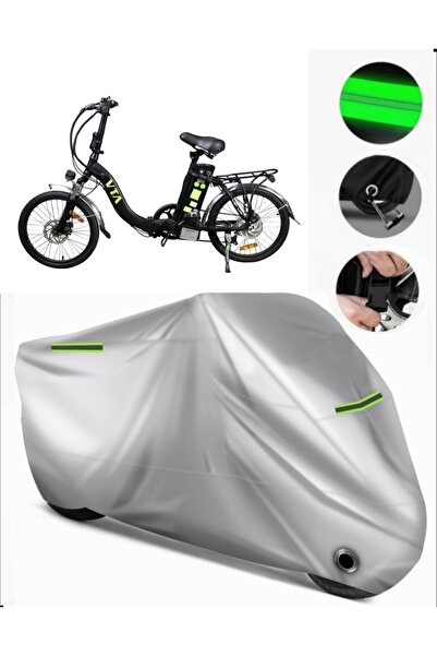 MotoEN غطاء دراجة نارية متوافق مع Volta VB1 Premium (متوافق مع القفل) - رمادي