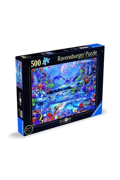 RAVENSBURGER - 500 piece marine animal puzzle glows in the dark new design
