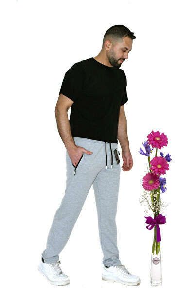 GRİ DÜZ PAÇA RAHAT KALIP EŞOFMAN ALTI ROBİX