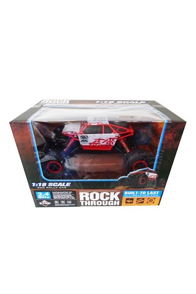 Salamandra Rock Through off-road vehicle toy, red, scale 1:18