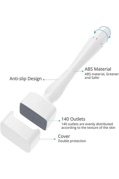 fulina Adjustable Microneedling, Reusable with Needle Cover,Skin Care Tools for Face Body Hair Beard Growth