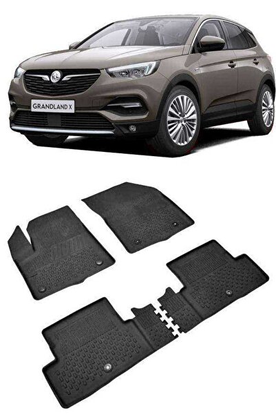 Sahler Opel Grandland X 2017-2022 4.5D Havuzlu Paspas Siyah