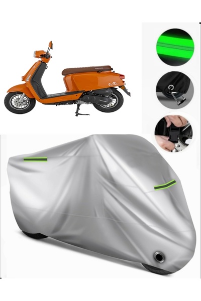 MotoEN Mondial Virago 50 Compatible Motorcycle Tarpaulin Premium (Lock Compat...