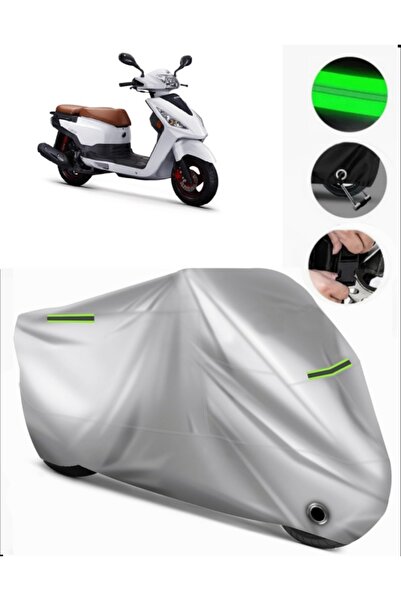 MotoEN Kuba Cargo Compatible Motorcycle Tarpaulin Premium (Lock Compatible)-Gray