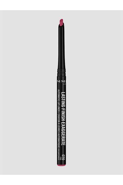 Rimmel قلم تحديد الشفاه الأوتوماتيكي Lasting Finish Exaggerate، 70 Pink Enchantment، 0.25 جم