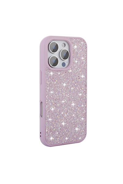 ZM STORE غطاء متوافق مع آيفون 16 برو من أبل بتصميم حجر لامع وغطاء مرصع بالألم...