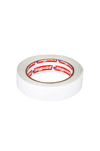 Bigpoint |   Double-Sided Hotmelt Tape, 25 mm X 25 M, Ideal for All Surfaces