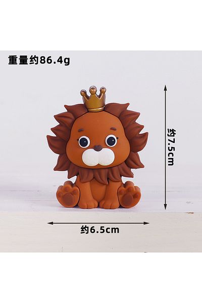 Choice style D Jungle Forest Animals Cake Toppers Kids 1st Birthday Party Cake Decoration Safari Lion Eleph