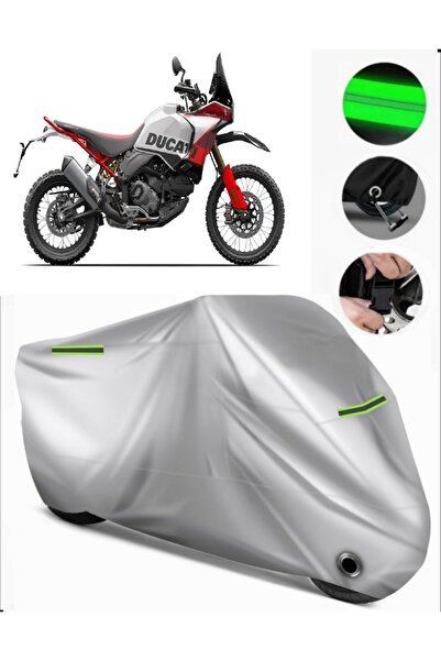 MotoEN Ducati Desertx Compatible Motorcycle Tarpaulin Premium (Lock Compatibl...