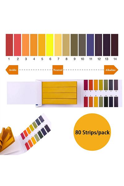 Choice 80 Strips Professional 1-14 ph Litmus Paper Ph Test Strips Water Cosmetics Soil Acidity Test Stri...