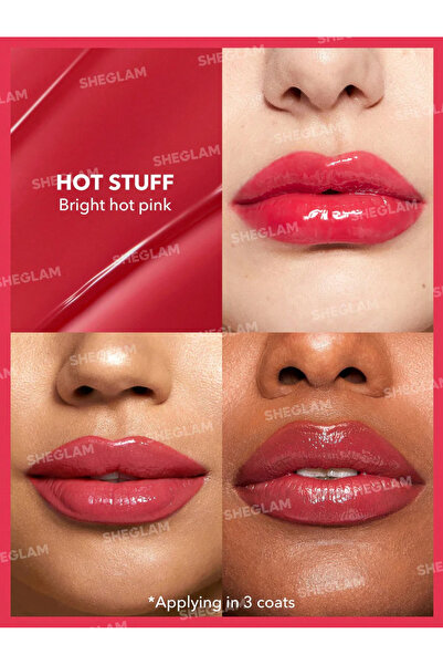 SHEGLAM Pout-Perfect Shine Lip Plumper, Hot Stuff