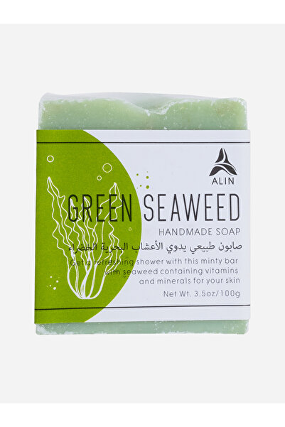 Soap-n-Scent صابون الأعشاب البحرية الخضراء المصنوع يدويًا، 100 جرام