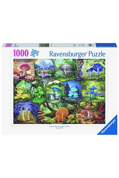 RAVENSBURGER - Puzzle ciuperci colorate 1000 piese design nou