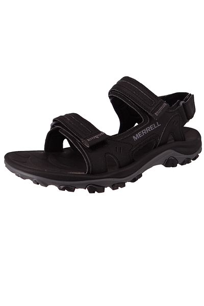 Merrell Herren Wander-Sandalen Sandalen Wanderschuhe Huntington Sport Convert J036871 Schwarz Black Textil/