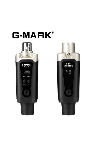 Choice Black Wireless Microphone System G-mark Gx1.1 Uhf Xlr Adapter 16 Channels Audio Transmitter And Rece