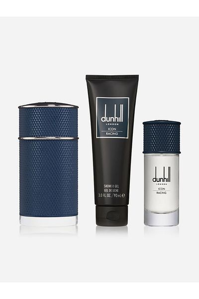 Dunhill Icon Racing Blue (100ml Eau De Parfum, + 30Ml +90ml SG) 3-Pcs Gift Set