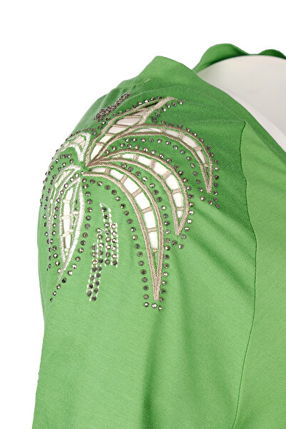 Vedi -bb Oversize V Yaka Kısa Kol Kadın T-Shirt - Minimalist Tarz