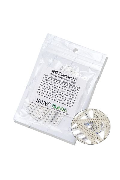 Choice 0603 320pcs 16value 320pcs 720pcs 2500pcs 0603 0805 1206 Smd Capacitor Kit Assorted Kit 16/36/50valu