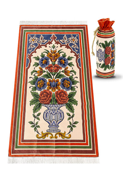 ihvan online İpek Dokulu Taşıma Çantalı Seccade Ipk08