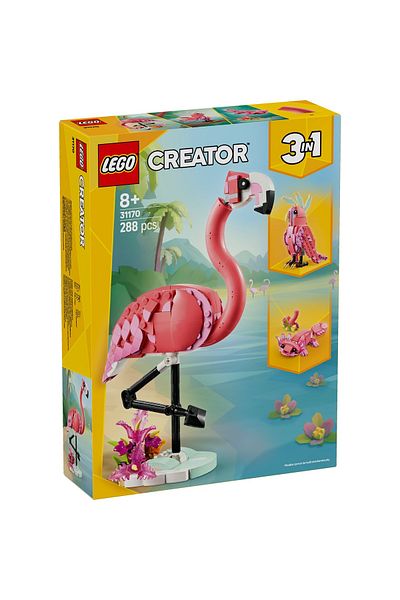 LEGO Set LEGO Creator - Animale salbatice: Flamingo roz (31170)