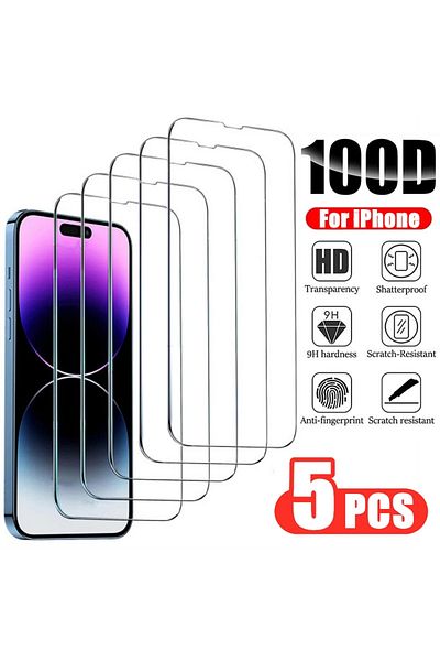 Choice 3 قطع لهاتف iPhone 16 Pro Max 3/5 قطع واقي شاشة زجاجي لهاتف IPhone 12 11 13 14 15 16 Pro