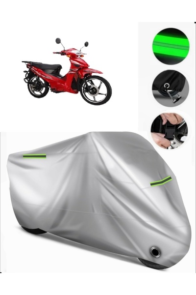MotoEN Vitello Leon 100 Compatible Motorcycle Tarpaulin Premium (Lock Compati...