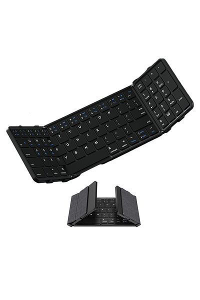 Choice Portuguese Tri Foldable Foldable Bluetooth Keyboard With Numeric Keypad Full Size Wireless Folding K