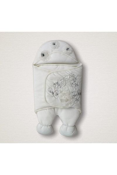Tomuycuk Baby Swaddle Unisex Baby Outer Swaddle Blanket Sleeping Bag Hospital Exit Swaddle Blanket