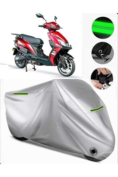 MotoEN Arora Zr1 Compatible Motorcycle Tarpaulin Premium (Lock Compatible)-Gray