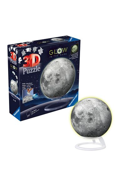 RAVENSBURGER - 3D puzzle moon glows in the dark 72 pieces