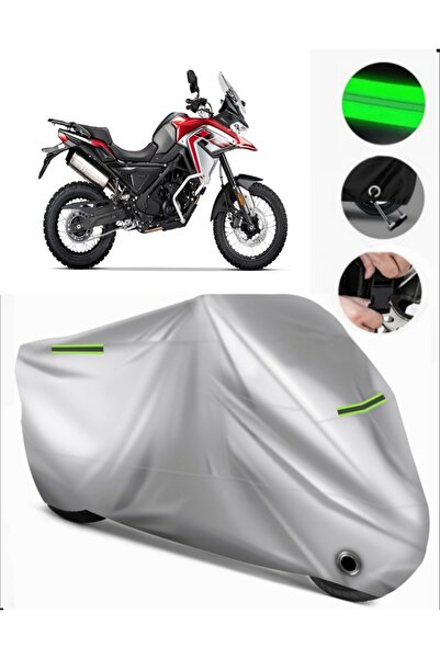 MotoEN غطاء دراجة نارية متوافق مع Voge 650 DSX Premium (متوافق مع القفل) - رمادي