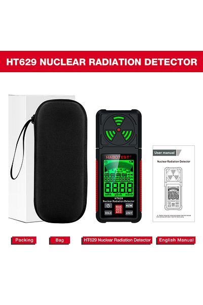 Choice HT629 HT629 Geiger Counter Nuclear Radiation Detector Personal Dosimeter X-ray Γ-ray Β-ray Radioacti
