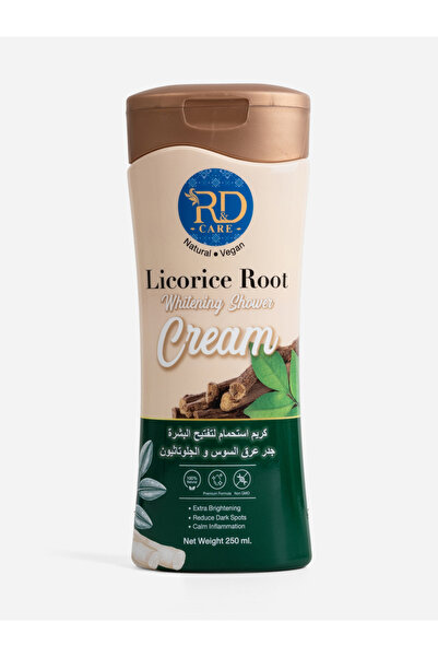 R&D CARE كريم الاستحمام لتبييض البشرة بجذر عرق السوس، 250 مل