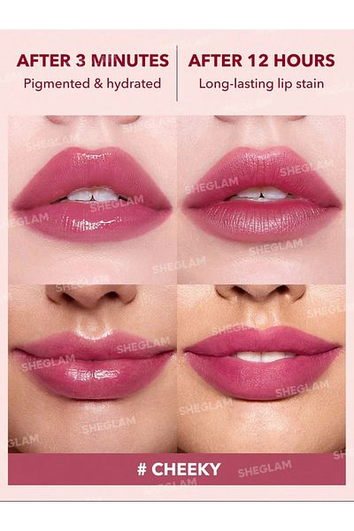 SHEGLAM Take A Hint Lip Tint, Cheeky