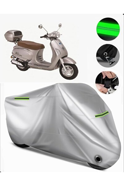 MotoEN Bisan Sardes 125 Rear Bag Compatible Motorcycle Tarpaulin Premium (Loc...