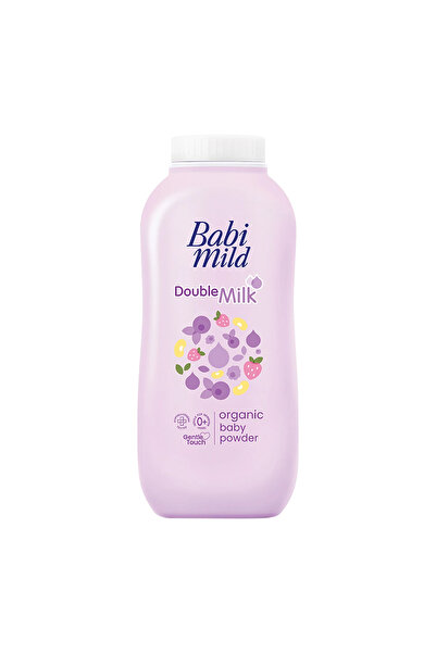 Babi Mild بودرة اطفال بيبي ميلد الطبيعية  بالحليب المزدوج للعناية الفائقه 160 جم