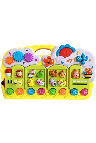 Salamandra Jucarie trenuletul muzical cu sunete, melodii si luminita Animal World