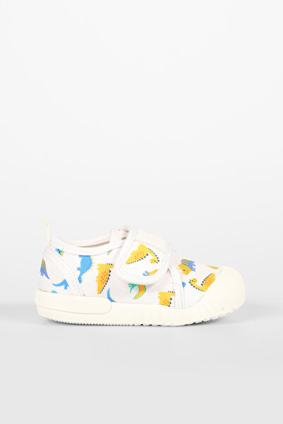 Vicco Rent Ii Patterned Men's First Step White Casual Shoes