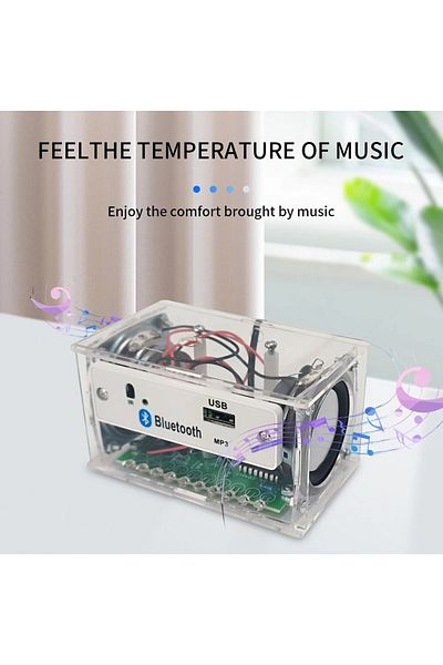 Choice Transparent Diy 15w Electronic Kit Components Speaker Bluetooth Speaker Kit Soldering Project Practi