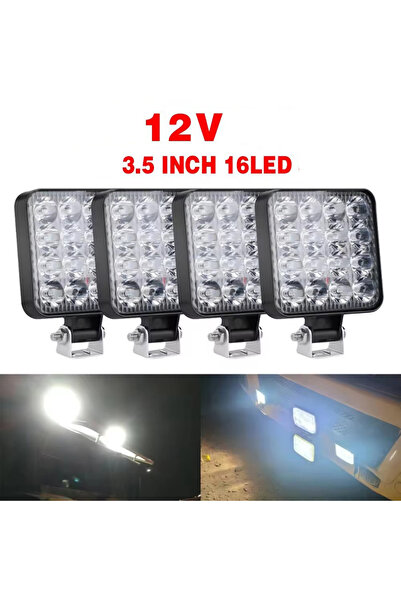 Choice 4 قطع شريط إضاءة LED 12 فولت 48 وات مصباح عمل LED صغير للطرق الوعرة لشاحنة جيب 4X4 سيارة SUV ATV Ba