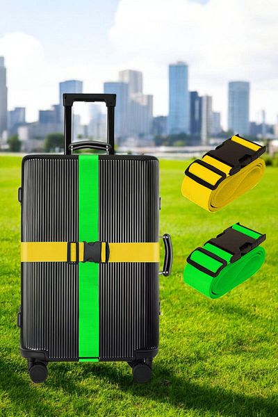 Evene Suitcase Belt Suitcase Belt Suitcase Lock Suitcase Lock Green Yellow Color