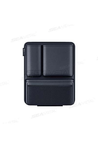 Choice Black SEAMETAL Car Trunk Pu Leather Storage Bag Interior Auto Backseat Pocket Large Capacity Hanging