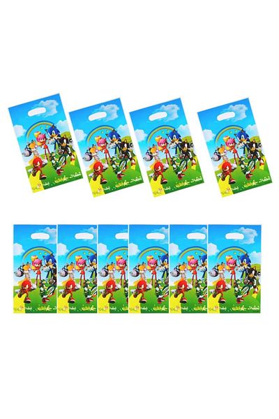 Choice 10PCS-color New Supersonic Sonic Theme Party Disposable Gift Bag, Candy Bag, Children's Party Decora