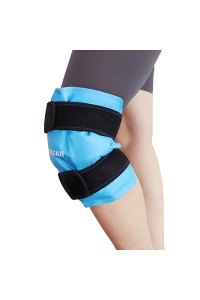 Choice كمادات الثلج الزرقاء الخفيفة لتخفيف آلام الركبة، لفافات الثلج الهلامية...