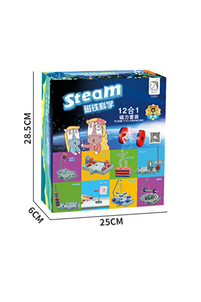 Choice مجموعة ألعاب العلوم الفيزيائية للأطفال من kxcl2، 12 قطعة مغناطيسية تفا...